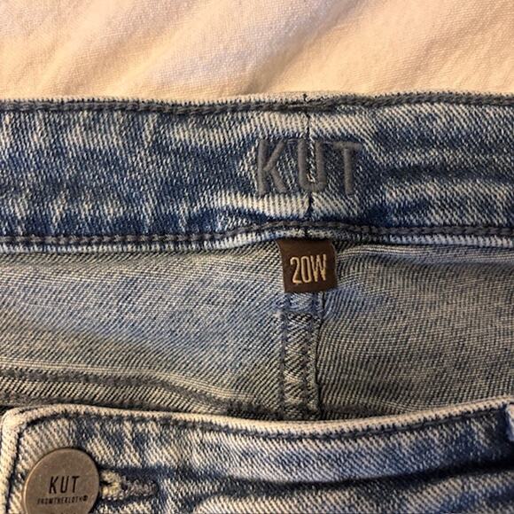 Kut From The Kloth Womens 20W Cut Off Denim Shorts Americana Distressed - Picture 3 of 10
